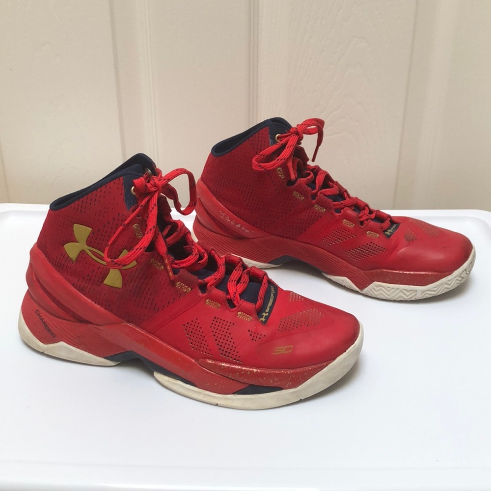 Curry 2 Floor General Red Shoes
